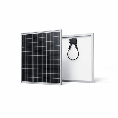 Renogy Solar Panel 50 Watt 12 Volt, High-Efficiency 50W Solar Panel Monocrystalline PV Module Power Charger for RV Marine Rooftop Farm Battery and Other Off-Grid Applications