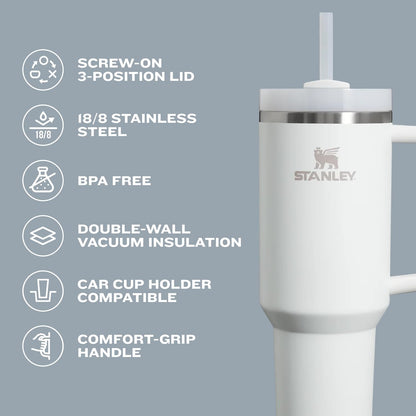 STANLEY Quencher H2.0 Tumbler - 30 oz Insulated Stainless Steel with Handle & Straw | BPA-Free | Sienna Color