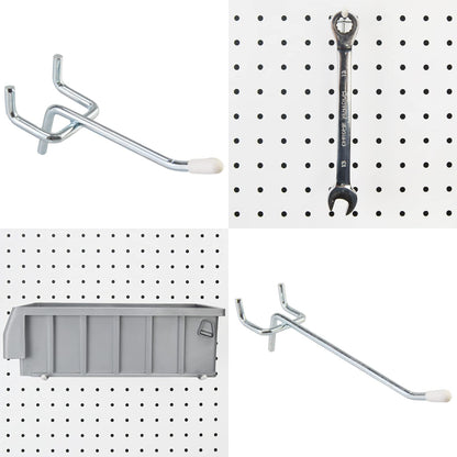 G.CORE Peg Board Organizer 21 Pack, Pegboard Accessories with Baskets Cups Hooks - 1/8" & 1/4" Peg Board Wall Tool Organizers, Utility Holders & Hangers for Garage Craft Workbench