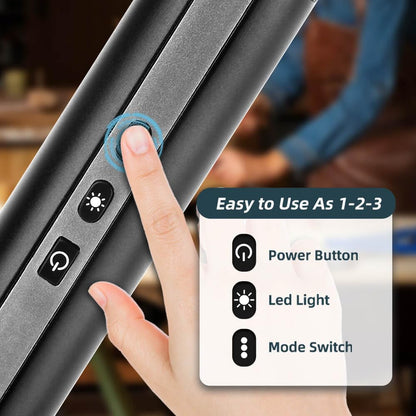 Hanboost C1 Ultrasonic Cutter with Built-in Battery,Upgraded Cordless Ultrasonic Knife 40,000 Vibrations Craft Cut Tool with Light for 3D Printed Models,Soap Making,PVC,Leather,Plastic,Wood&Foam Board