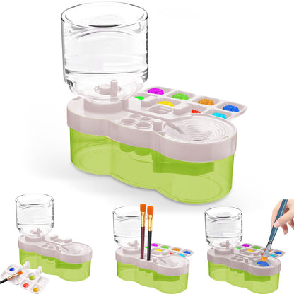 JEChrochen 2026 Upgraded Paint Brush Cleaner Tool,Brush Rinser Cup Painting Running Water Circulation Art Supplies for Acrylic,Watercolor and Water Based Creative Gift for Adult Artist Beginners Kids