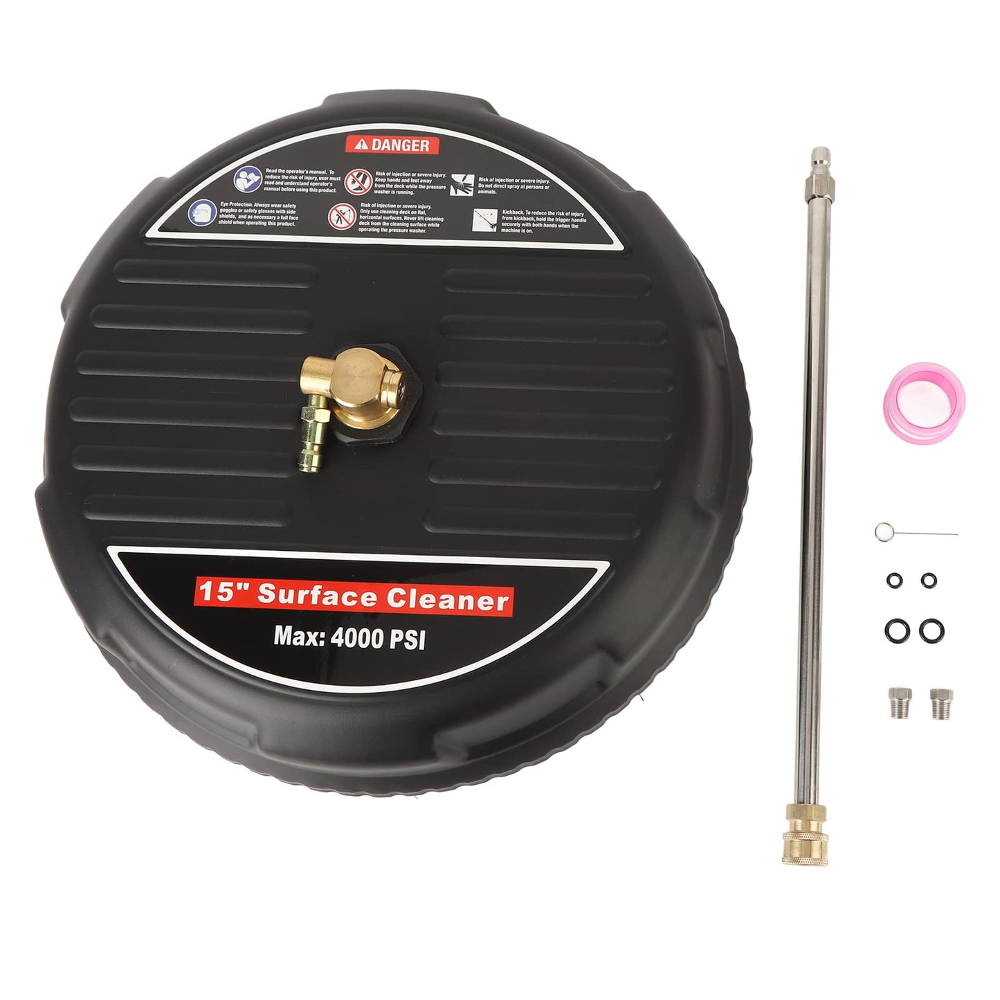 Pressure Washer Surface Cleaner, Strong and Flexible 4000psi Pressure Washer High Speed Rotation Surface Cleaner Attachment for Terrace Walkway Swimming Pool