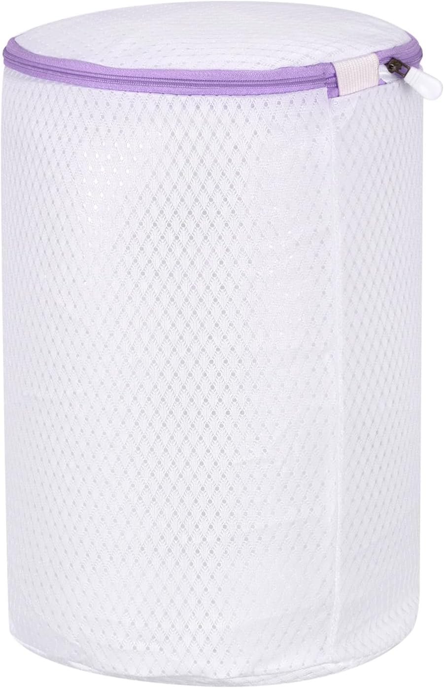 uxcell Shoes Washing Bag, 7.9 x 15 Inch Cylinder Mesh Laundry Bags for Sneakers and Delicates