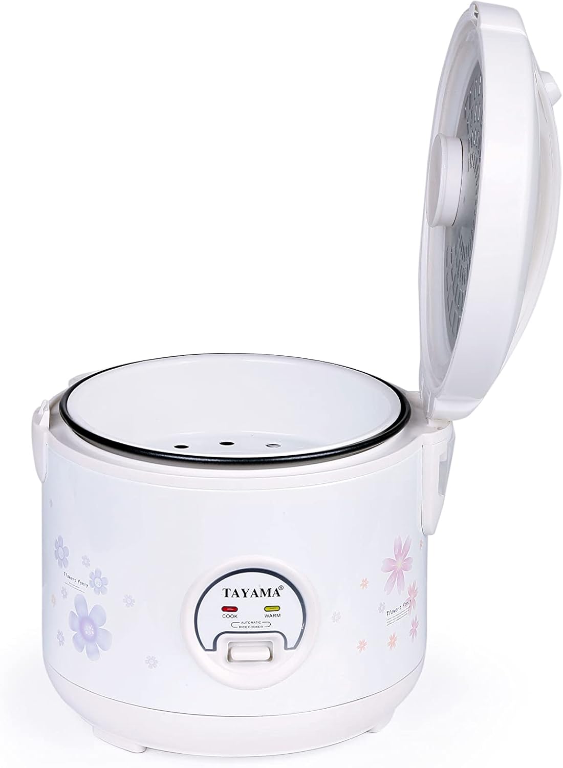 5 (TRC-04RS) TAYAMA Automatic Rice Cooker & Food Steamer Cup, White