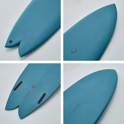 nanazero Wood Skin Surfboard Hybrid HB02 Fish 6'2", Durable and Light-Weight Structure