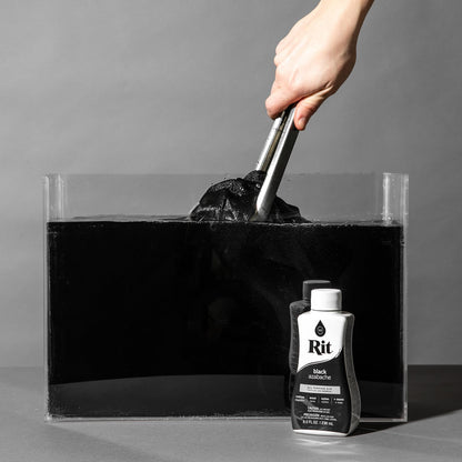 Rit Dye 88150 All Purpose Liquid Dye, Black, 8 Fl Oz (Pack of 1)