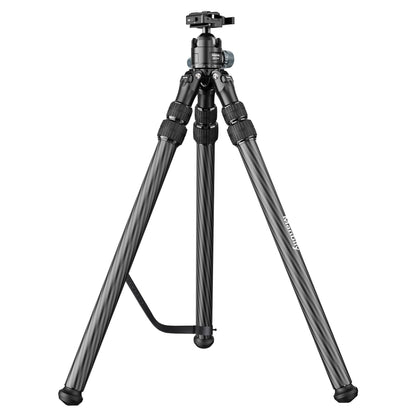 Manbily Carbon Fiber Hunting Tripod with 44mm Ball Head and Arca Swiss & Picatinny Adapters, 63" Heavy Duty Stable Inverted Tripod for Hunting, Shooting, and Outdoors (WZ-2836)