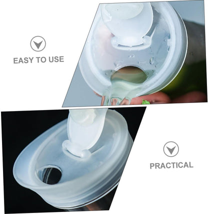 HOMSFOU 2pcs Glass Water Pitcher Lids, Replaceable Plastic Lids for Tea, Juice, and Water Carafes