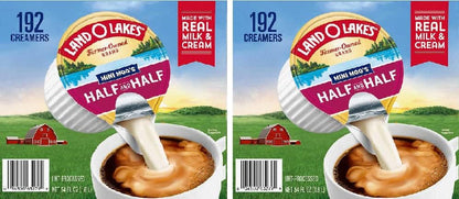 Mini Moo's Half And Half Creamer Singles - 192 Count Box | Perfect For Coffee Lovers