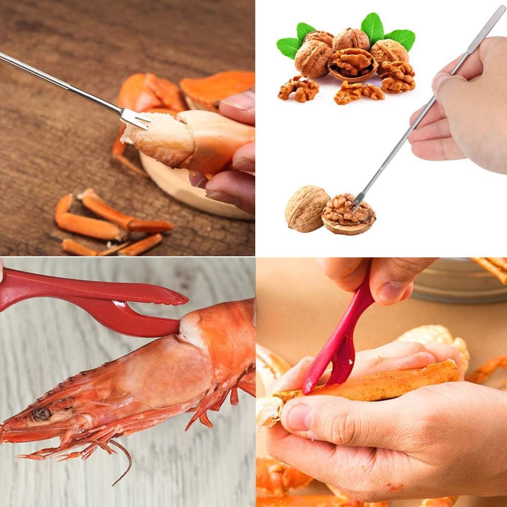 21 Set Set 6 6 6 1 1 Artcome Pcs Seafood Tools Nut Cracker includes Crab Crackers, Forks, Lobster Shellers, Lobster