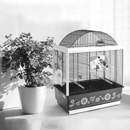 Professional Birdcage Pet Supplies Bird Carrier Gardening Decor Parrot Cages for Large Birds,Decorative Bird Cages Home Decor,Large Household Bird Cage,Luxury Budgerigar Cage(White)