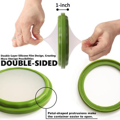 Lovfult Onion Storage and Avocado Saver - 4-Piece Set Silicone Fruit Storage Box, Multifunctional and Perfect for Lemons, Cheese, Tomatoes, Potatoes, Garlic
