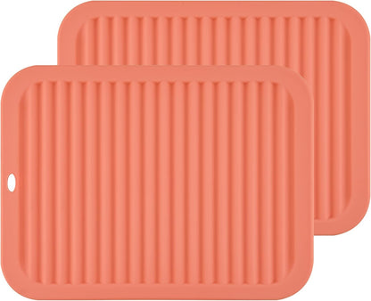 Smithcraft Silicone Trivets Set of 2, Heat Resistant Hot Pads for Kitchen Counter, Non Slip Pot Holders Mats
