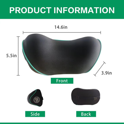 SPRFUFLY Make Relaxing Car Headrest Pillow, Car Pillow for Driving with Adjustable Strap, Breathable Removable Cover & Ergonomic Design - Softness Travel Car Neck Support Pillow(Black, 1PC)