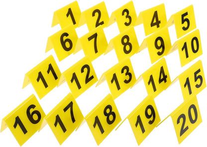Scene Markers, 20pcs Digital Desk Game Number Marker Table Number Plates for Multifunctional Use