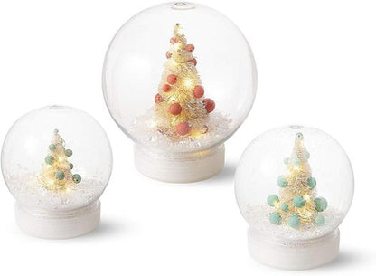 Creative Hobbies DIY Snow Globe - 4 Inch Clear Plastic Water Globe with Screw Off Cap for Custom Crafts