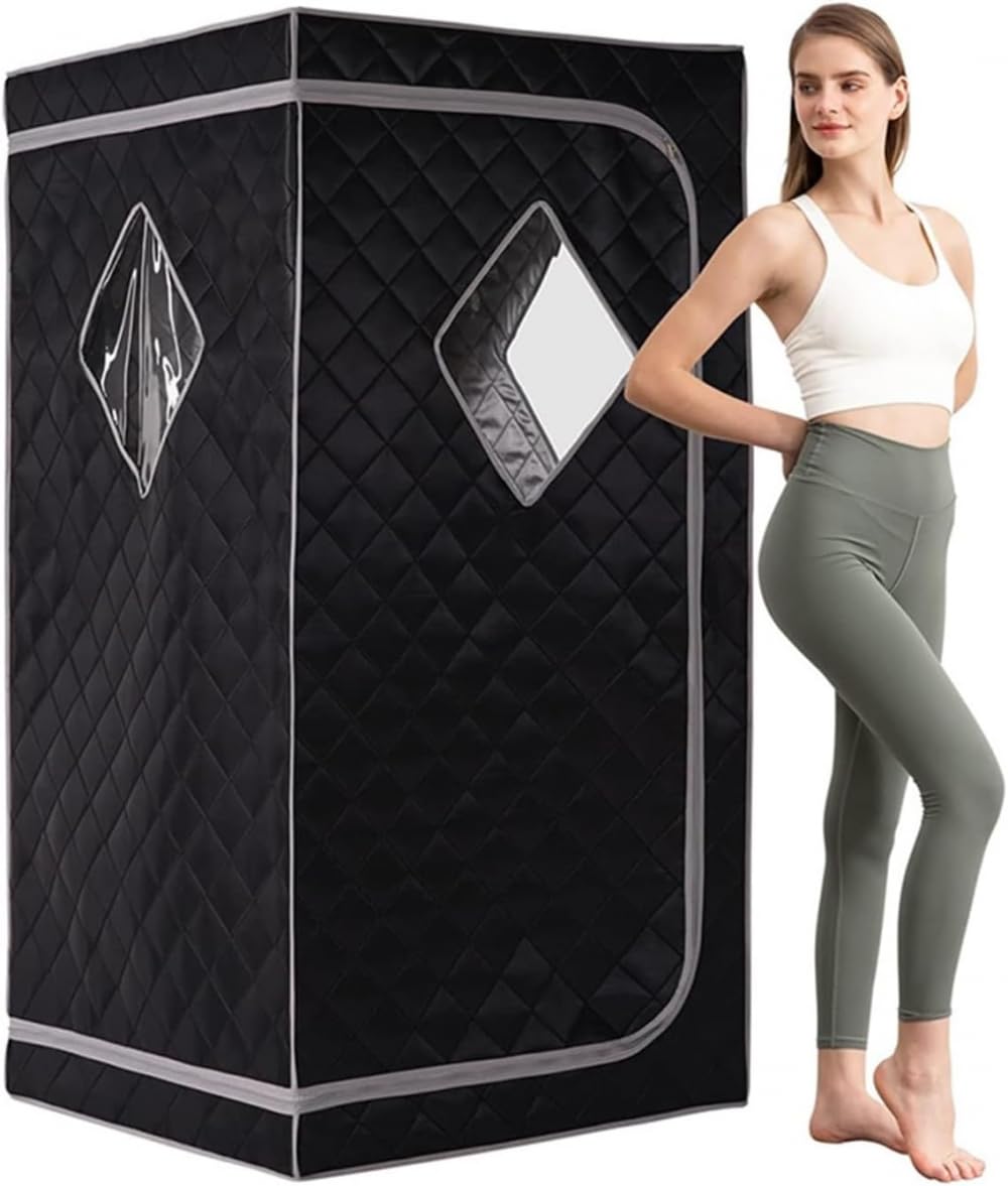 Portable Home Sauna, Sauna Tent, Infrared Saunas for Home, Steam Room, Home Steam Sauna, Home Sauna Pod, Steamer Generator Sauna Kit for Therapy Detox Slimming-Silver||1