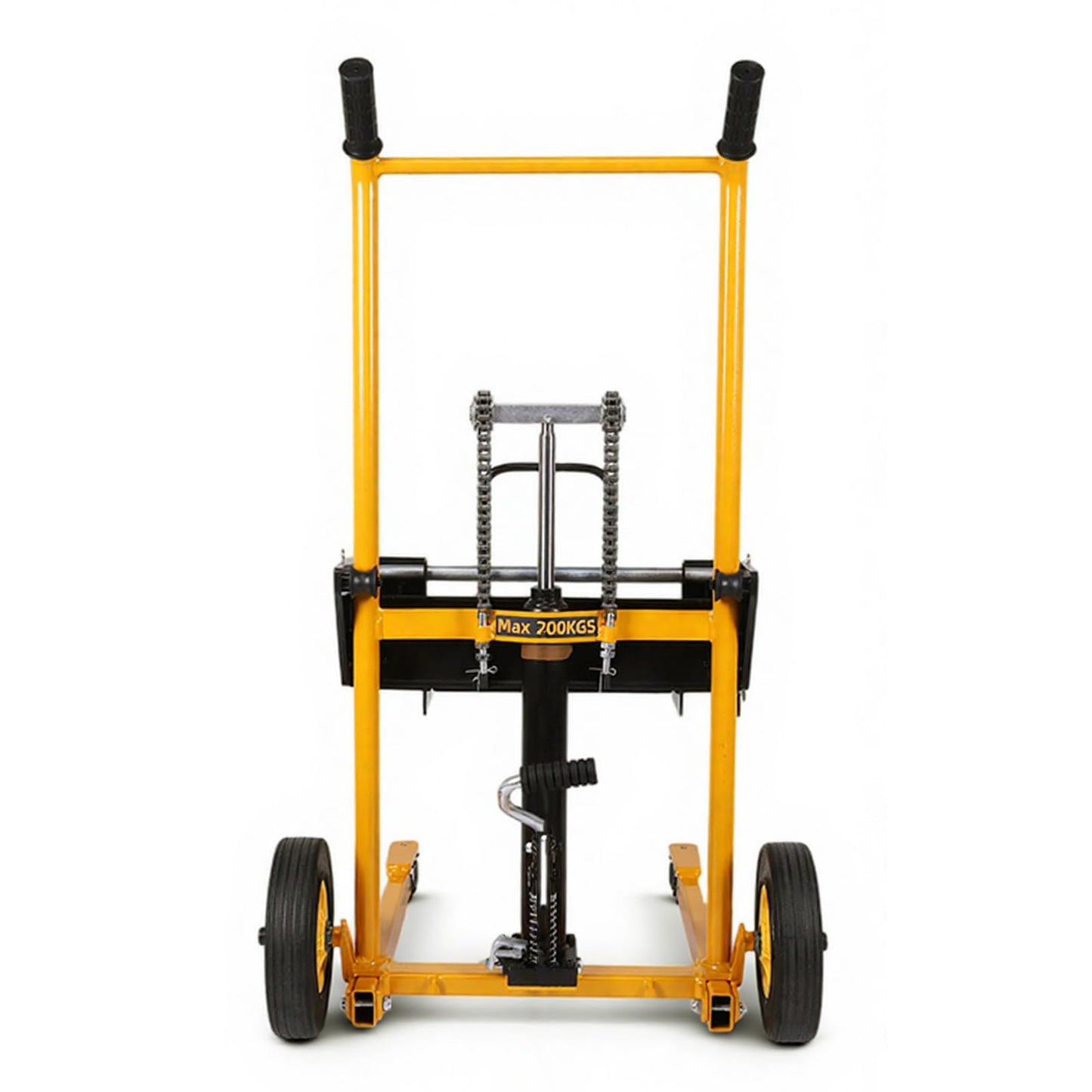 Mini Forklift Portable Pallet Jack Table Cart with Swivel Wheels Handheld Push Pallet Trolley Wear Resist for Household Warehouse Factory