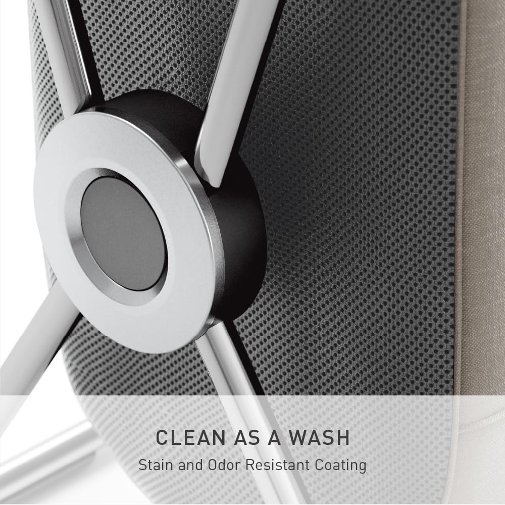 simplehuman X-Frame Hamper, Double Compartment Laundry Hamper for Bedroom Bathroom, Heavy-Gauge Steel Frame, Stain & Odor Resistant Machine Washable Bags, Easy Carry Steel Handles, Chrome