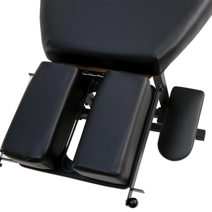 Helsevesen Arena 120 Portable Stationary Chiropractic Table, Thoracic & Pelvic Drops, Foldable Treatment Table with Adjustable Headrest, Height Not Adjustment