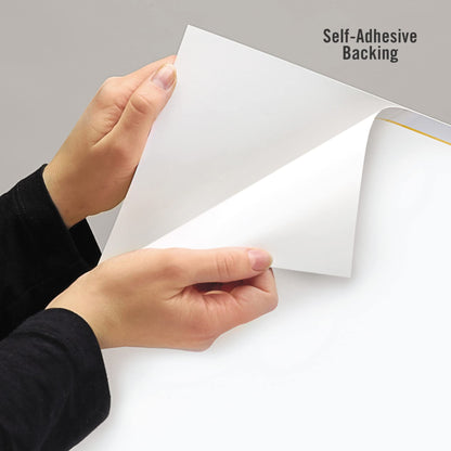 AT-A-GLANCE AW602028 WallMates Self-Adhesive Dry Erase Monthly Planning Surface, 36 x 24 , Gray/White/Orange
