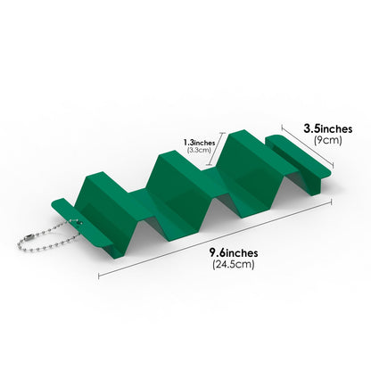 Junverelle 4 Pack Stainless Steel Taco Holder Stand, Integrated Molded Taco Rack with Hanging Hole, Oven & Grill Compatible Taco Shell Holder for 2 or 3 Tacos, Dishwasher Friendly, Green