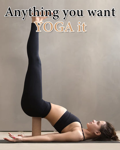 Tumaz Non-Slip Yoga Blocks 2-Pack - High Density/Lightweight EVA Foam & Natural Cork for Stability, Premium Set with E-Book Included