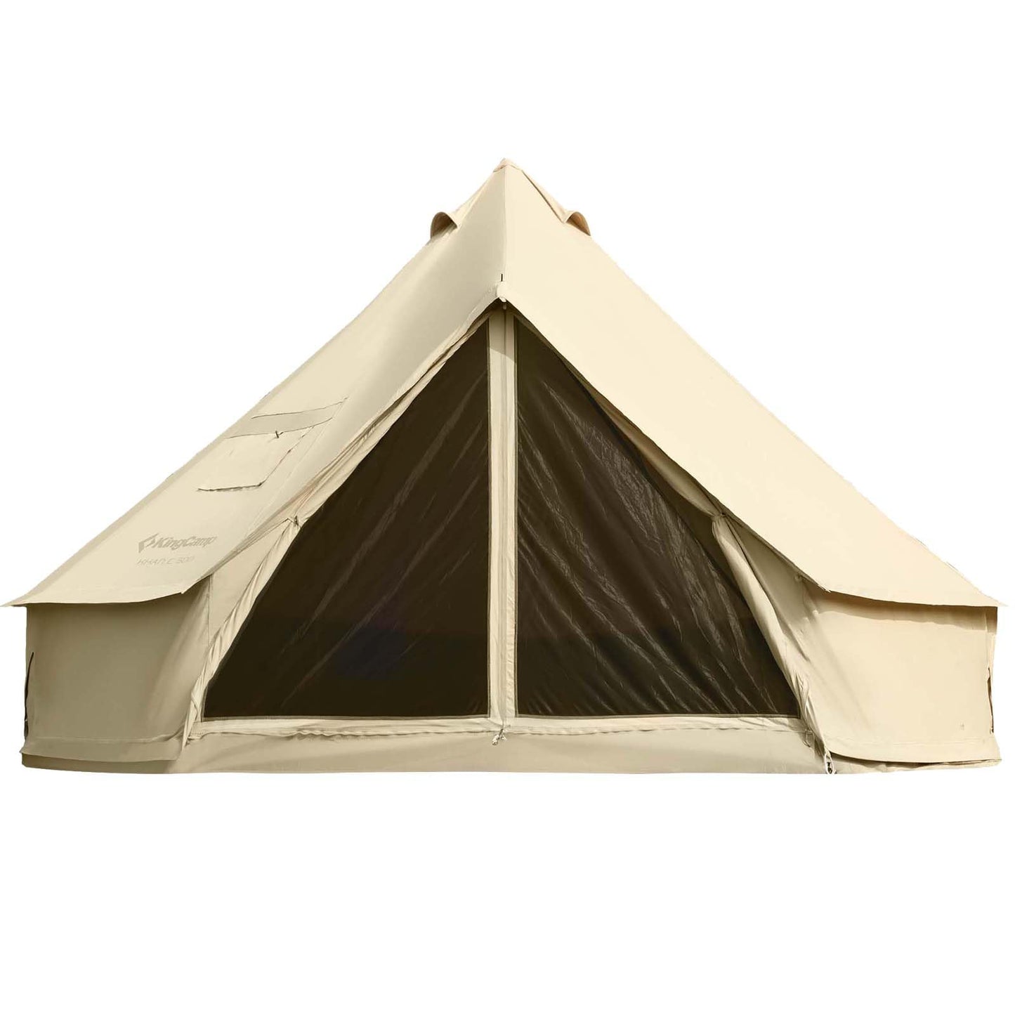 KingCamp Glamping Tent for 4 Seasons, 13.2ft/16.4ft Large Waterproof & Windproof Luxury Bell Yurt Tent w/Stove Jack, Spacious for Family Camping Hunting Parties