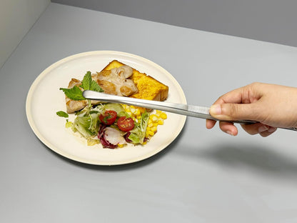 JETKONG 12-Inch Fine Tweezer Tongs, Long Cooking Tweezers in Stainless Steel for Kitchen Use