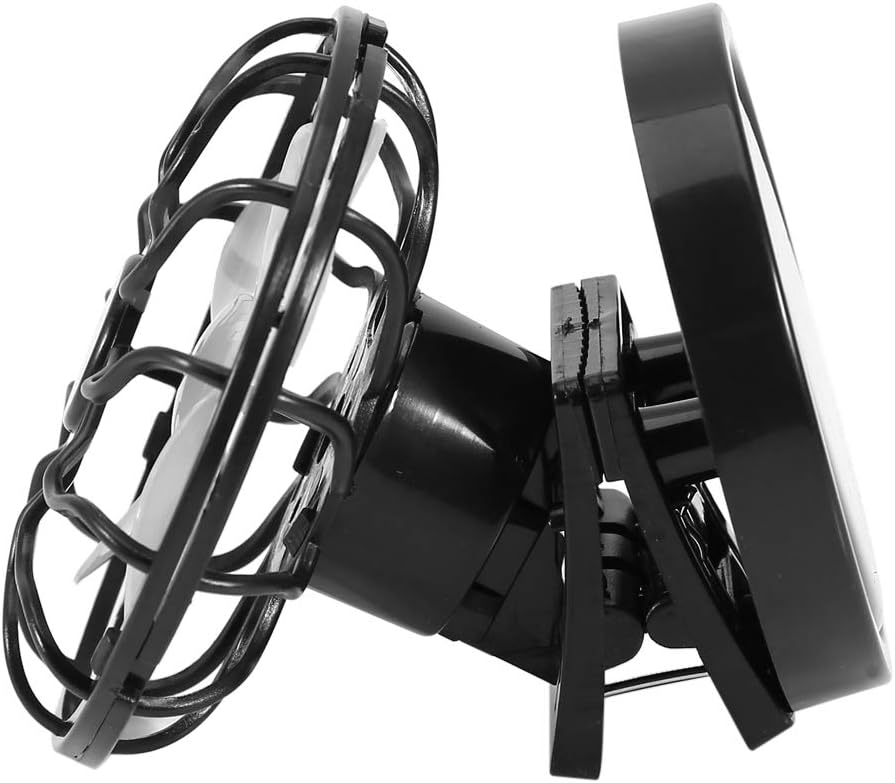 Electric Mini Clip-on Solar Fan - Air Conditioner Cooling Cell Fan for Outdoor, Home, Travel, Camping, Hiking