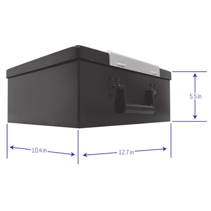 Honeywell Safes & Door Locks - Hideable Small Safe Box - Fire Resistant Document Safety Box for Home - Steel Security Digital Code Lock for Personal Items, Jewelry, Money Safe - 0.26-CU - Black - 6108