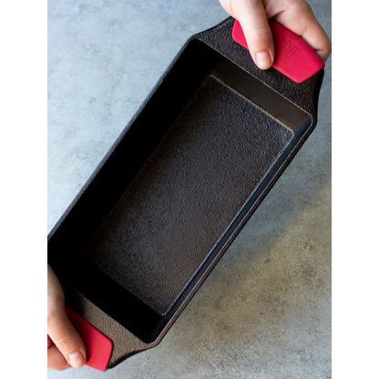 Lodge Silicone Grips - Dishwasher Safe Silicone Grips Designed Bakeware Products Only - Reusable Heat Protection Up to 425° - Red