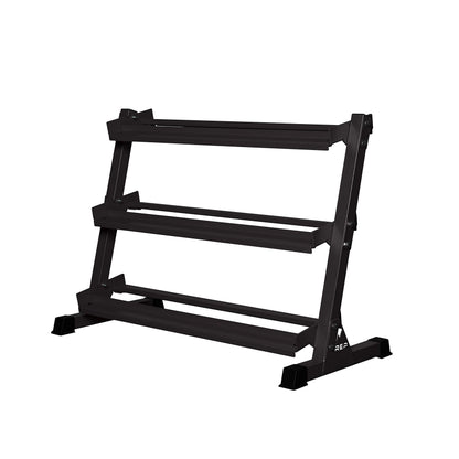 REP Urethane Coated Dumbbell Set - 5-50 lb with 3-Tier Rack
