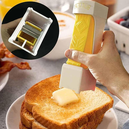 Portable Butter Cutter Slicer Single Stick, Butter Cutter and Storage Case, One Click Butter Dispenser Stick with Stainless Steel Blade, Butter Slicers for Butter Squares, Bread, Cheese