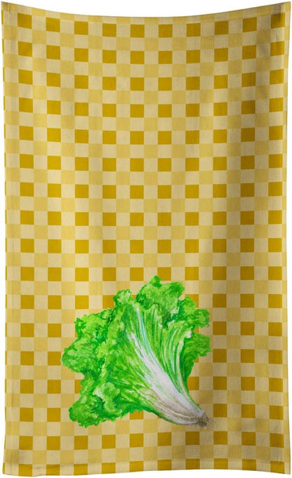 Caroline's Treasures BB7203KTWL Lettuce on Basketweave Kitchen Towel, Decorative Bathroom Towel for Face, Tea, Dishcloth