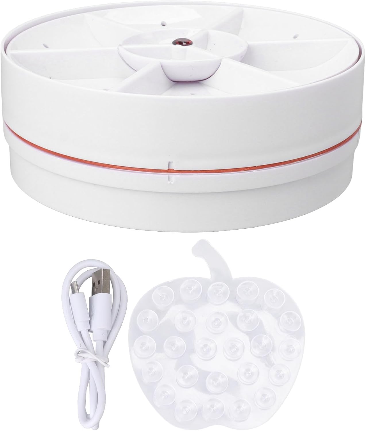 TOPINCN Portable USB Dishwasher: Mini Dish Washing Machine for Household Kitchen, Quickly Removes Dishware, Red