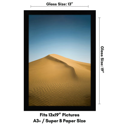 Americanflat 13x19 Picture Frame with Shatter-Resistant Glass - Signature Collection - Gallery-Style Frames Made of Engineered Wood - Photo Frame for Wall Display - Black