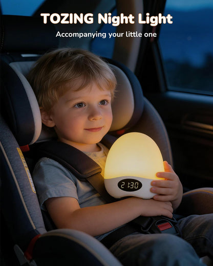 Skiennix Egg Night Light - Portable Rechargeable Baby Lamp with Touch Control & RGB Color Changing, Dimmable Design