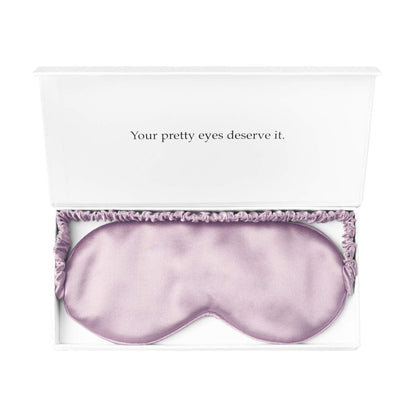 Silk Sleep Mask Light Blocking Luxury 100% Mulberry 19mm Silk Eye Mask Eye Cover Blindfold Ultra Soft Light & Comfy Anti Aging Skin Care with Travel Bag Gift Package