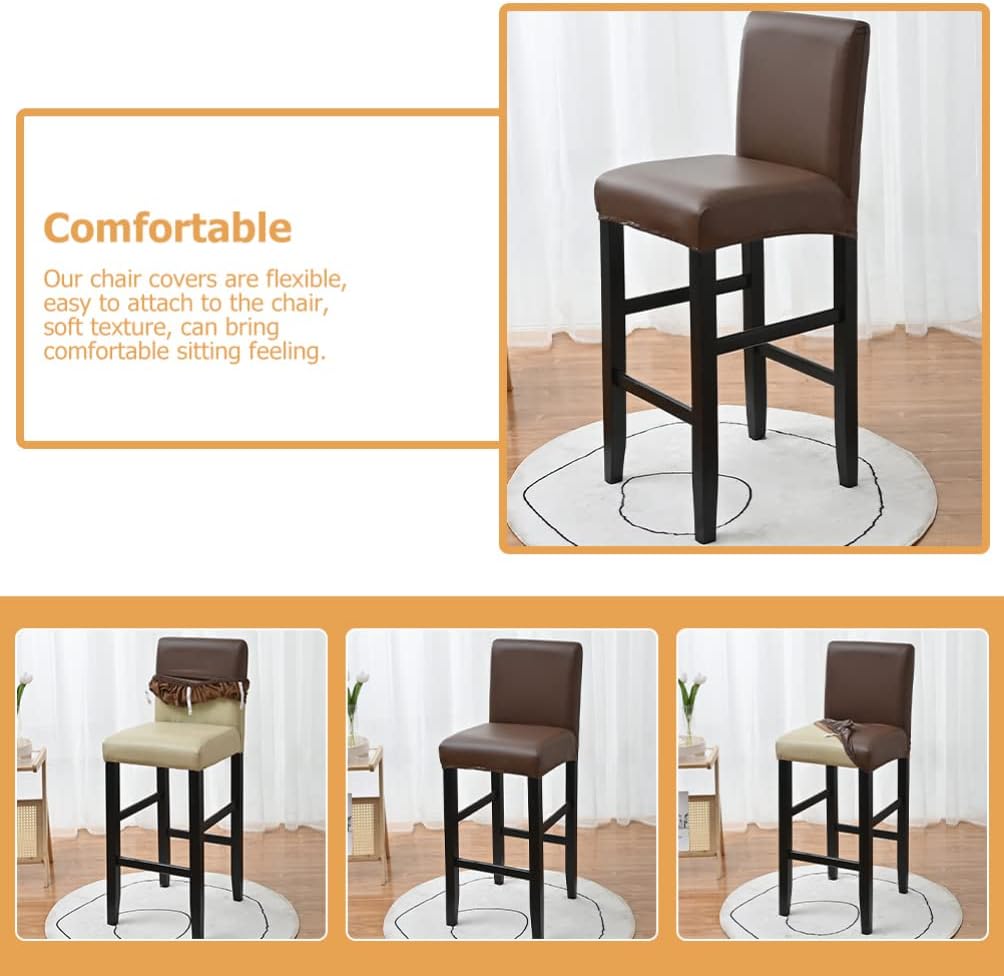 ARTIBETTER Wedding Elastic Band Elastic Chair Cover Leather
