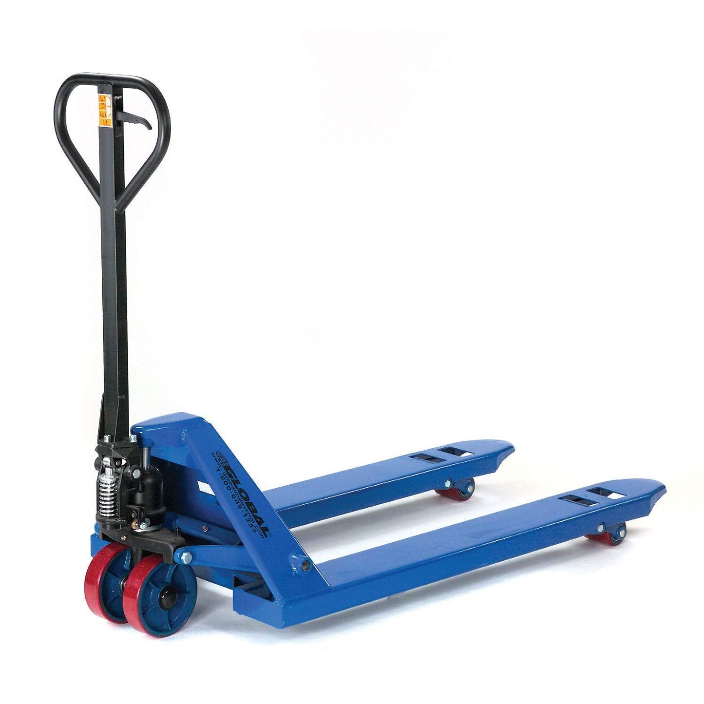 Global Industrial High Capacity Narrow Fork Pallet Jack, 21" W x 48" L Forks, 6600 lb. Capacity, Manual Duty Pallet Truck for Warehouse, Manufacturing and Retail