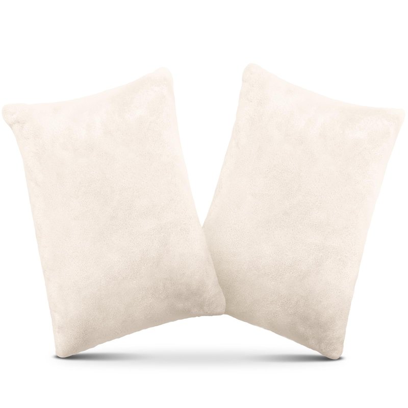1 MIDDLE ONE 2 Pack Small Pillow, Memory Foam Mini Pillow 11 X 7 Inches for Travel, Sleeping, Nap and Neck, Knee, Lumbar Support, Tiny Cushion for Pet, Dogs (Off-White)