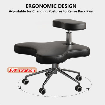 Office Chair Cross Legged Chair，Meditation Chair, Ergonomic Kneeling Chair, Cross-Legged Chair, Height-Adjustable Posture Corrective Chairr for Office and Home, Relieving Back and Neck Pain