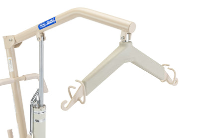 Invacare Hydraulic Patient Lift, Lightweight Transfer Lift Chair with 450 lb Weight Capacity, Bent Mast for Safer Transfers, 6-Point Padded Swivel Bar, Floor-to-Bed Height Range for Fall Recovery