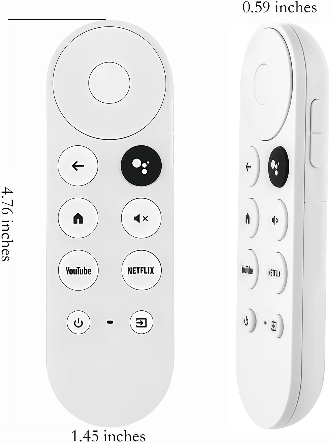 Voice Remote Control Suitable for G9N9N, BENACES Replacement for TV Compatible with Google Chromecast 4k Snow, GA01409-US, GA01919-US, GA01920-US, GA01923-US, GA02463-US, GA02464-US