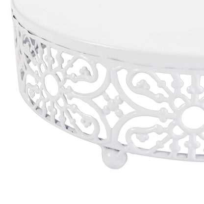 Hedume 3-Piece Cake Stand Set, Round Metal Cake Stands, Dessert Cupcake Stands, Cupcake Pastry Candy Plate for Wedding, Event, Birthday Party