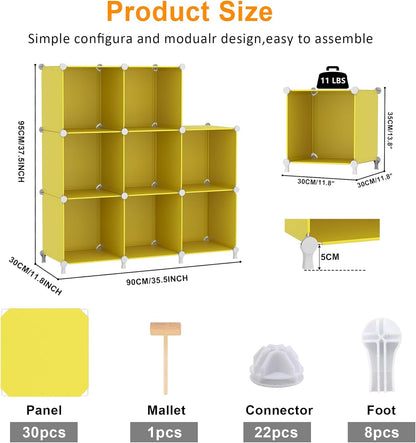 8 Closet AWTATOS Cube Storage Organizer, Cube Organizers and Storage, DIY Stackable Bookshelf Plastic Clothes Organizer
