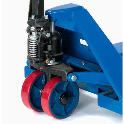 Global Industrial High Capacity Narrow Fork Pallet Jack, 21" W x 48" L Forks, 6600 lb. Capacity, Manual Duty Pallet Truck for Warehouse, Manufacturing and Retail