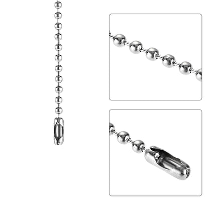 uxcell 20 Inch Ceiling Fan Pull Chain, Decorative Crystal Fan Pull Chain Ornament Extension, 3mm Diameter Beaded Diamond Pendant, Clear 2Pcs