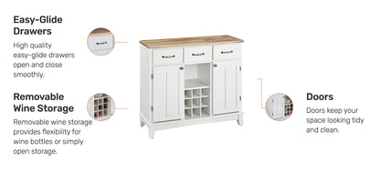 Homestyles Buffet of Buffets Off-White Buffet Server